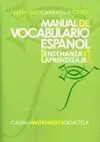 Manual de Vocabulario del Español
