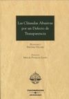 LAS CLAÚSULAS ABUSIVAS POR UN DEFECTO DE TRANSPARENCIA