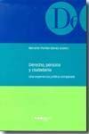 DERECHO, PERSONA Y CIUDADANIA
