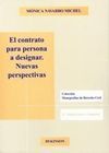 CONTRATO PARA PERSONA A DESIGNAR. NUEVAS PERSPECTIVAS, EL