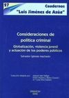 CONSIDERACIONES DE POLÍTICA CRIMINAL