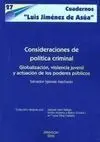 Consideraciones de Política Criminal