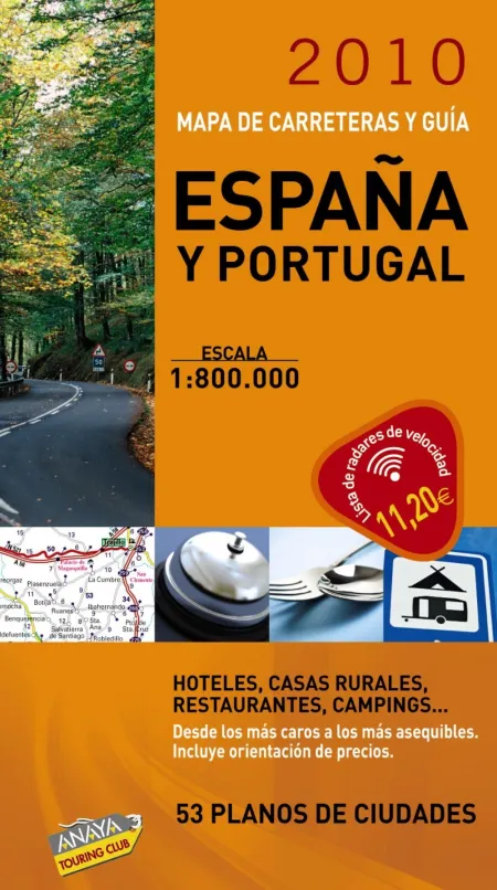 Guía y Mapa de Carreteras de España y Portugal 1:8