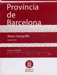 Mapa Topogràfic, Província de Barcelona, e 1:350 000
