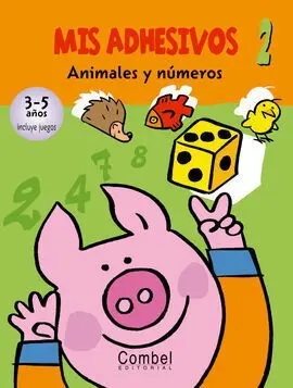 Mis Adhesivos 2. Animales y Números 3-5 Años