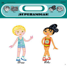 RECORTABLE SUPERAMIGAS. PACK VERDE