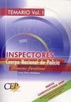 TEMARIO VOL. I INSPECTORES CUERPO NACIONAL DE POLICÍA