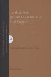 LAS DONACIONES POR RAZÓN DE MATRIMONIO EN EL CÓDIGO CIVIL