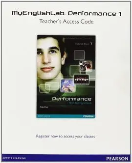 Performance 1 Myenglishlab Teacher's Access Code