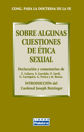 SOBRE ALGUNAS CUESTIONES DE ETICA SEXUAL