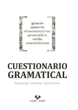 CUESTIONARIO GRAMATICAL