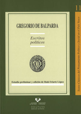 GREGORIO DE BALPARDA ESCRITOS POLITICOS