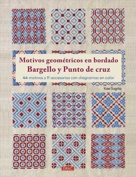 Motivos Geométricos en Bordado Bargello y Punto de Cruz