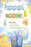 Papapapú 4 Años. Cuaderno de Vacaciones