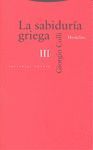 LA SABIDURIA GRIEGA VOL.III: HERACLITO
