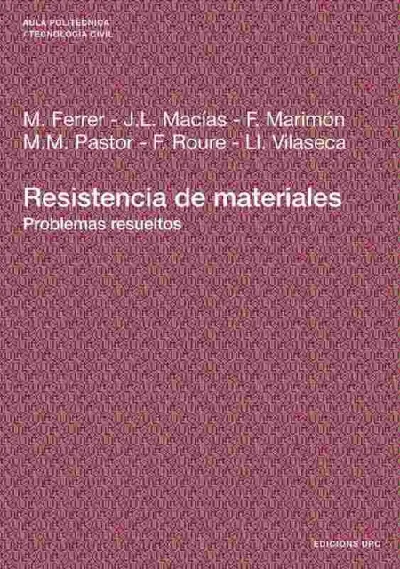 Resistencia de Materiales. Problemas Resueltos