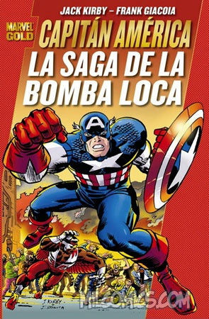 MARVEL GOLD CAP AMERICA SAGA BOMBA LOCA