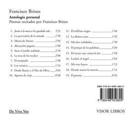 ANTOLOGÍA PERSONAL FRANCISCO BRINES + CD