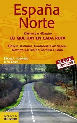 Mapa de Carreteras 1:340. 000 - Norte de España (Desplegable)