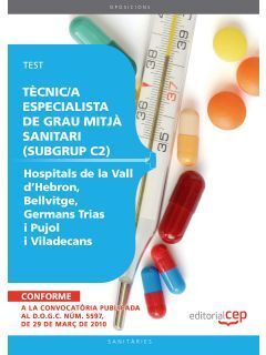 T+CNIC/A ESPECIALISTA DE GRAU MITJ+ SANITARI (SUBGRUP C2) DELS HO