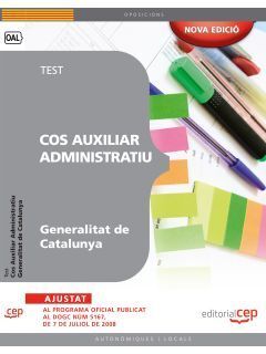 COS AUXILIAR ADMINISTRATIU GENERALITAT DE CATALUNYA. TEST