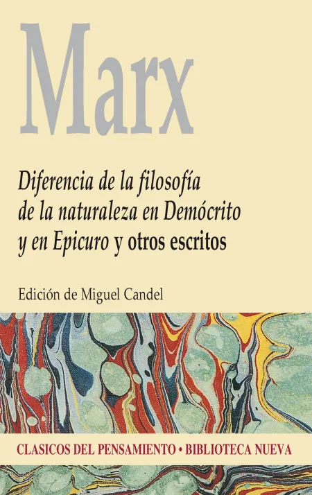 Diferencia de la Filosofía de la Naturaleza en Demócrito y en Epicuro y Otros Es