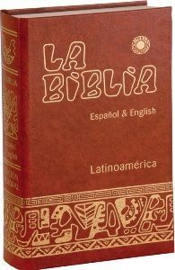 BIBLIA LATINOAMERICANA CARTONE BILINGUE ESPAÑOL INGLES