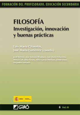 FILOSOFIA. 6 (VOL.III) INVESTIGACION INNOVACION Y