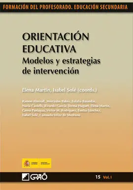 Orientación Educativa. Modelos y Estrategias de Intervención