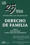 25 Temas Derecho de Familia Tomo Ii. Parte Registr