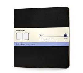 Album de Croquis Cuadrada Negra Sketch Album Sqrd Black