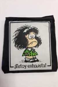 BOLSA PLEGABLE MAFALDA ESTOY EXHAUSTA