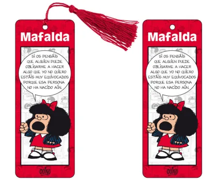 Marcapáginas 3D Mafalda (Rojo)