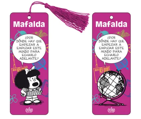 Marcapáginas 3D Mafalda (Violeta)