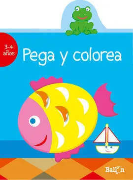 Pega y Colorea ( Azul 3-4 Años)