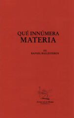 QUÉ INNÚMERA MATERIA