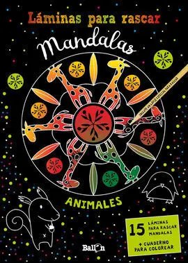 Láminas para Rascar Mandalas - Animales