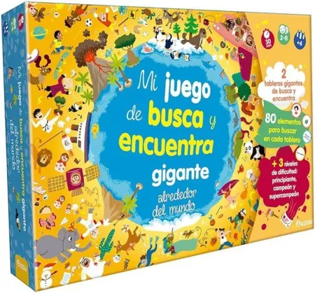 Busca y Encuentra Gigante Alrededor del Mundo Juego de Mesa