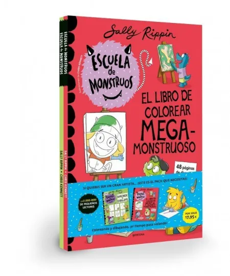 Escuela de Monstruos - Pack Artista: Libro de Colorear + Aprende a Dibujar