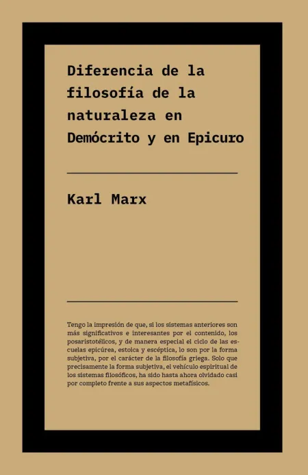 Diferencia entre la Filosofía de la Naturaleza en Demócrito y en Epicuro