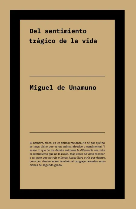 Del Sentimiento Trágico de la Vida
