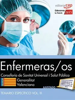 Enfermeras/Os. Conselleria de Sanitat Universal I Salut Pública. Generalitat Val