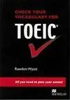 Check Your Vocabulary For Toeic