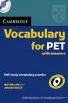 Cambridge Vocabulary For Pet With Answers And Audio Cd