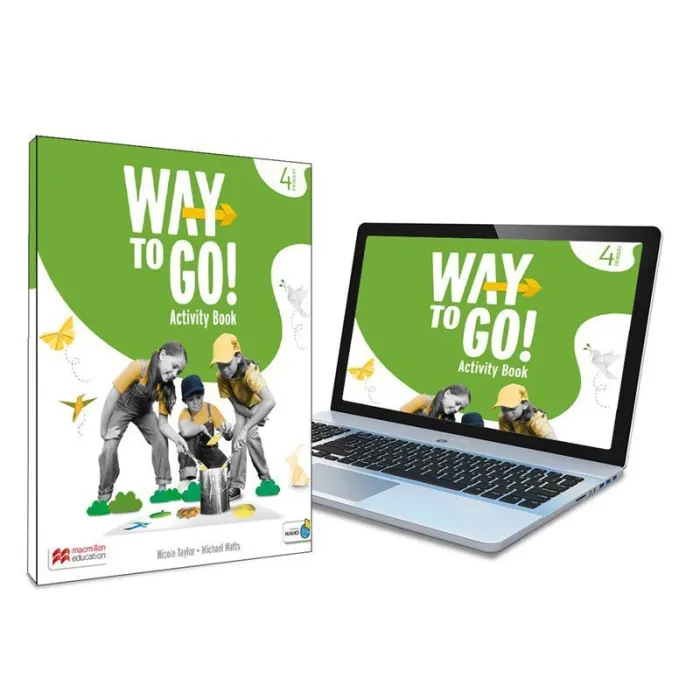 Way To Go! 4 Activity Book: Cuaderno de Actividades Impreso con Acceso a la Vers