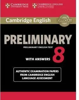 Cambridge English Preliminary 8 Student's Book With Answers
