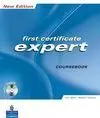 First Certificate Expert Coursebook + Cd-Rom