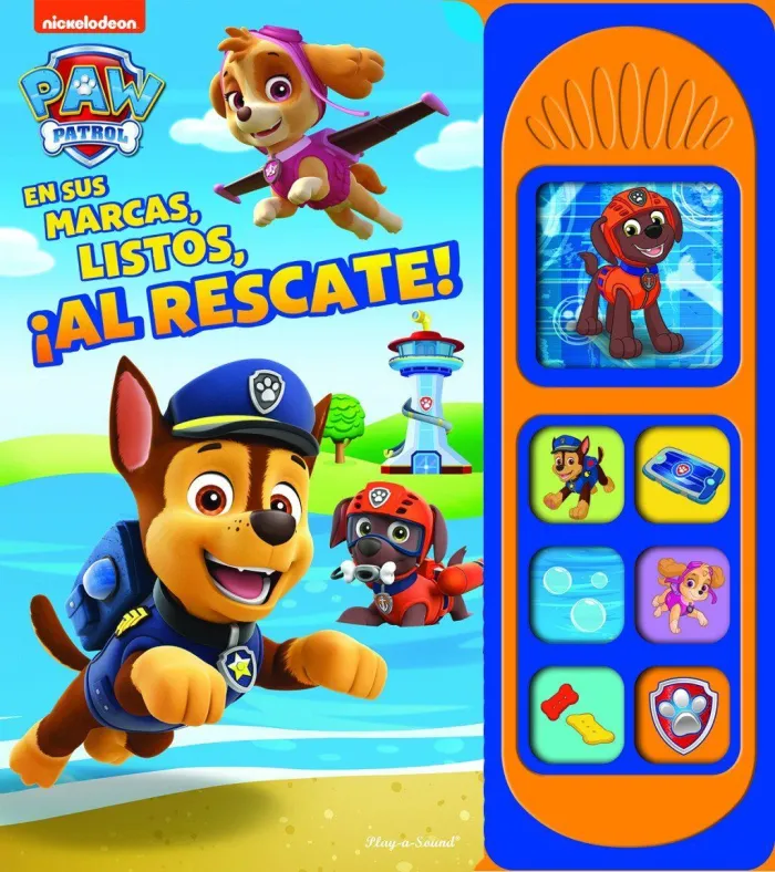 En Sus Marcas, Listos, ¡Al Rescate! 7 Botones con Sonido Patrulla Canina Lsb