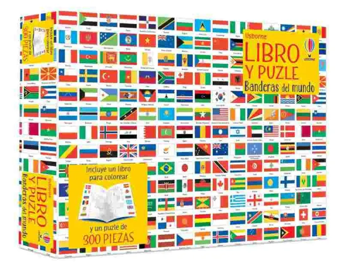 Banderas del Mundo Libro y Puzzle