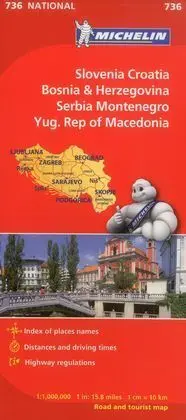 Mapa National Mapa Nacional Eslovenia, Croacia, Bosnia y Herzego